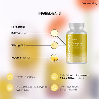 Feel Amazing Feel Amazing Omega 3+ | 240 Softgels
