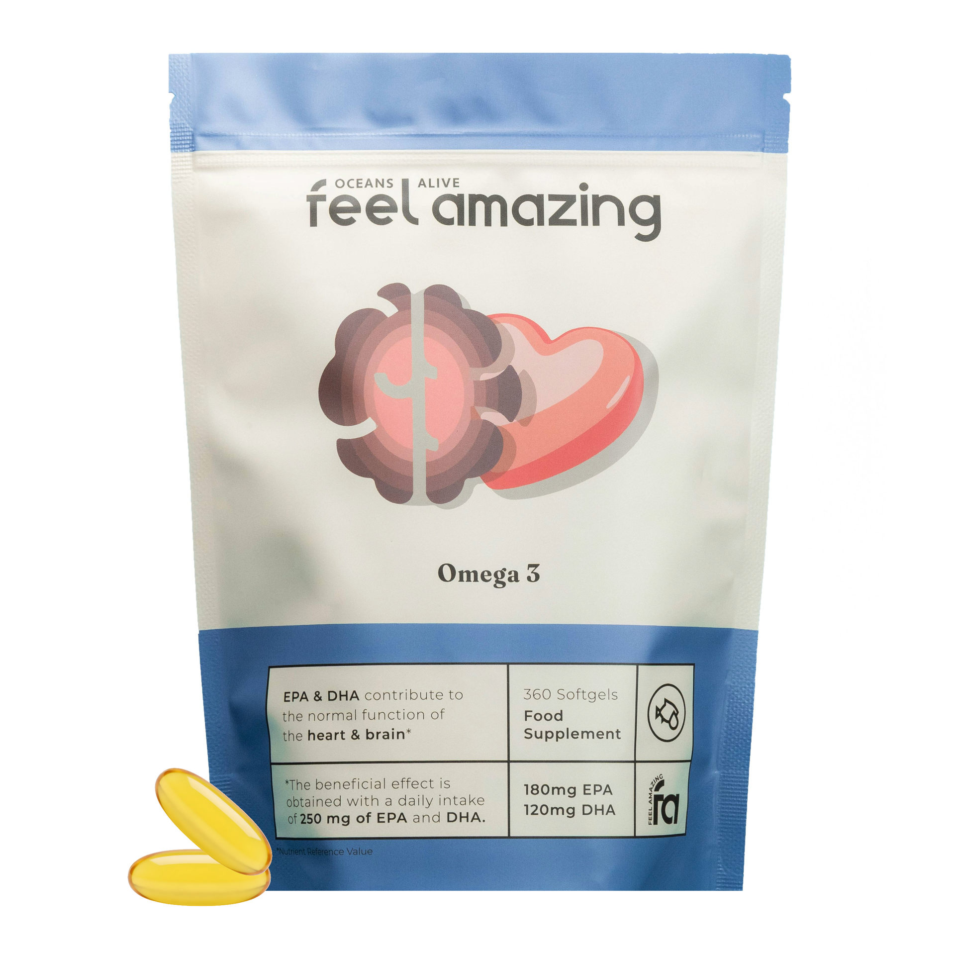 Omega 3 360 Softgels Pouch