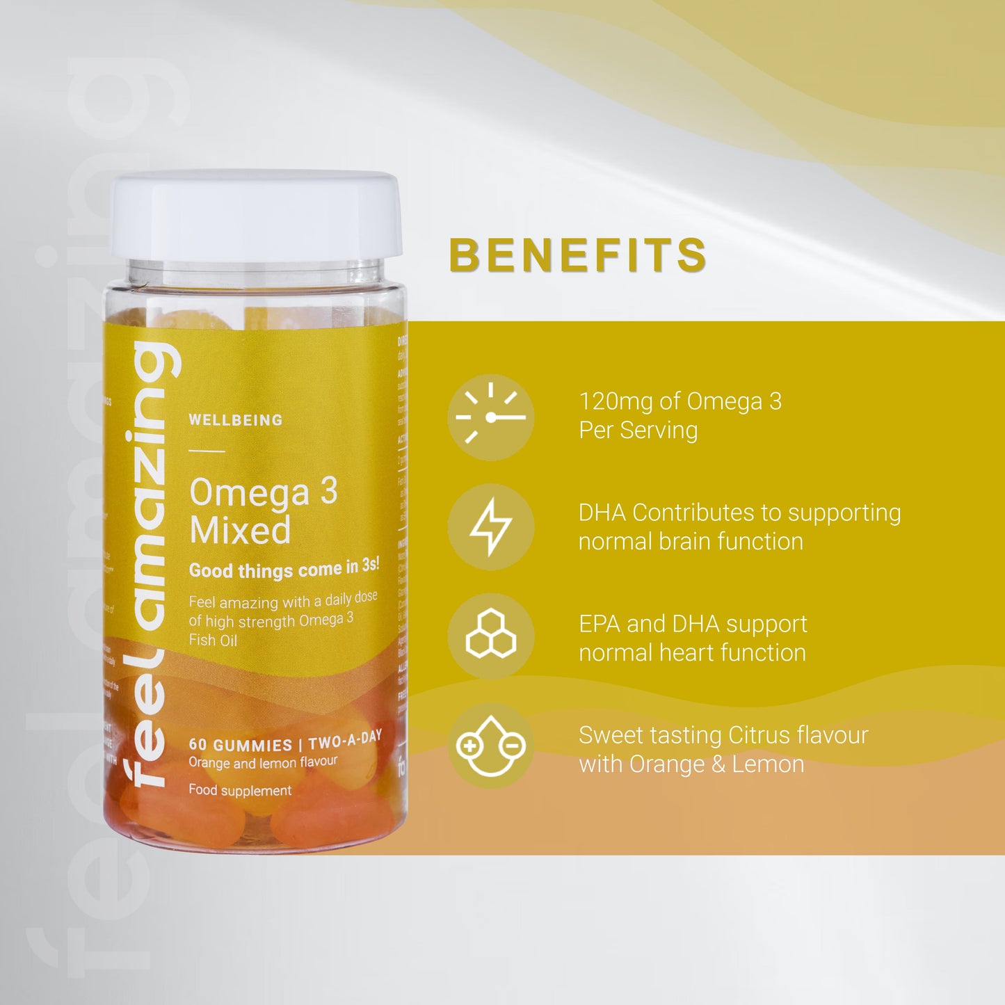 Feel Amazing Feel Amazing Omega 3 | 60 Gummies