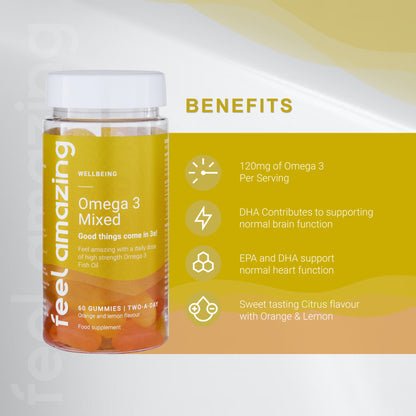 Feel Amazing Feel Amazing Omega 3 | 60 Gummies