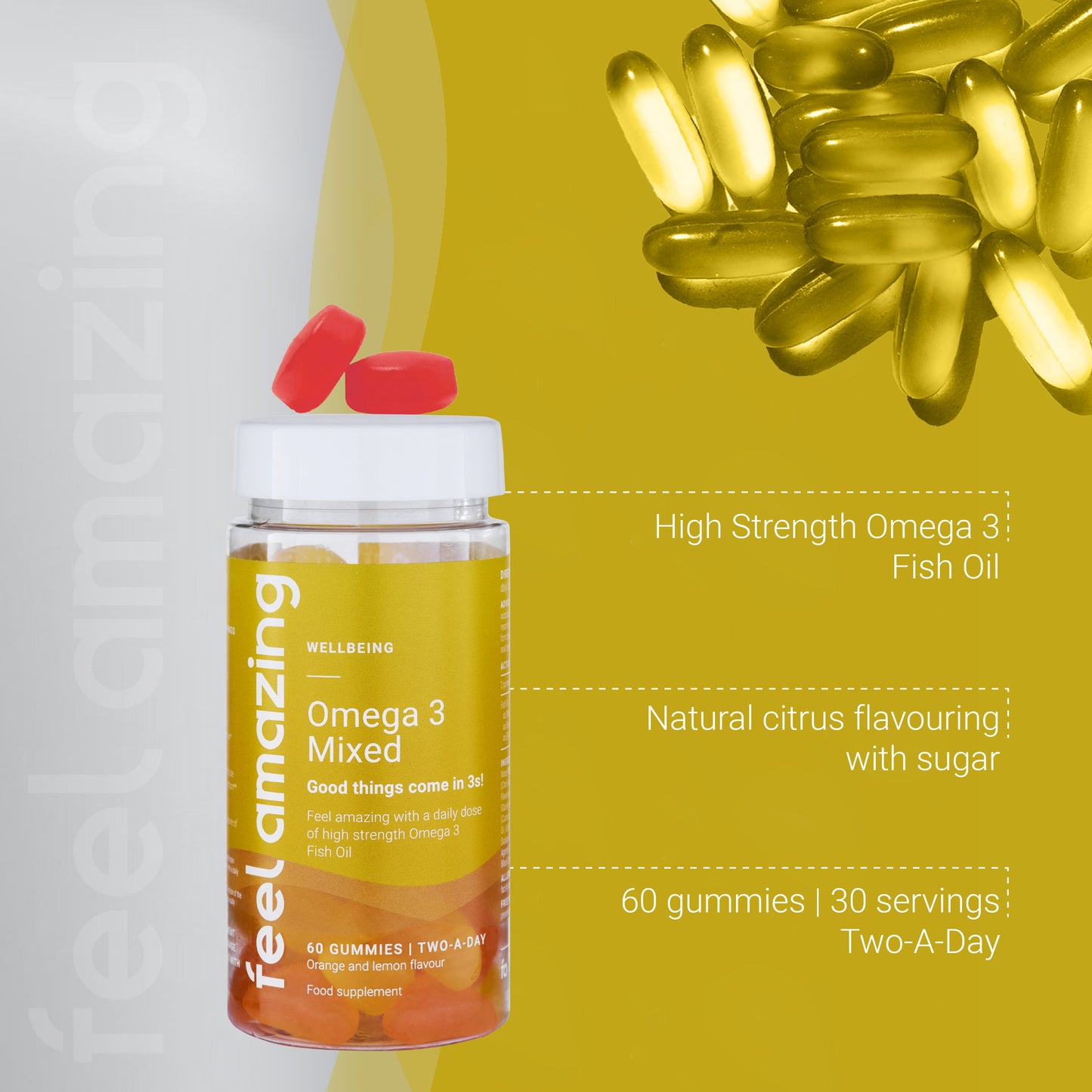 Feel Amazing Feel Amazing Omega 3 | 60 Gummies