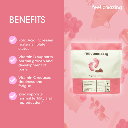 Feel Amazing Feel Amazing Pregnancy | 60 Gummies | Pouch
