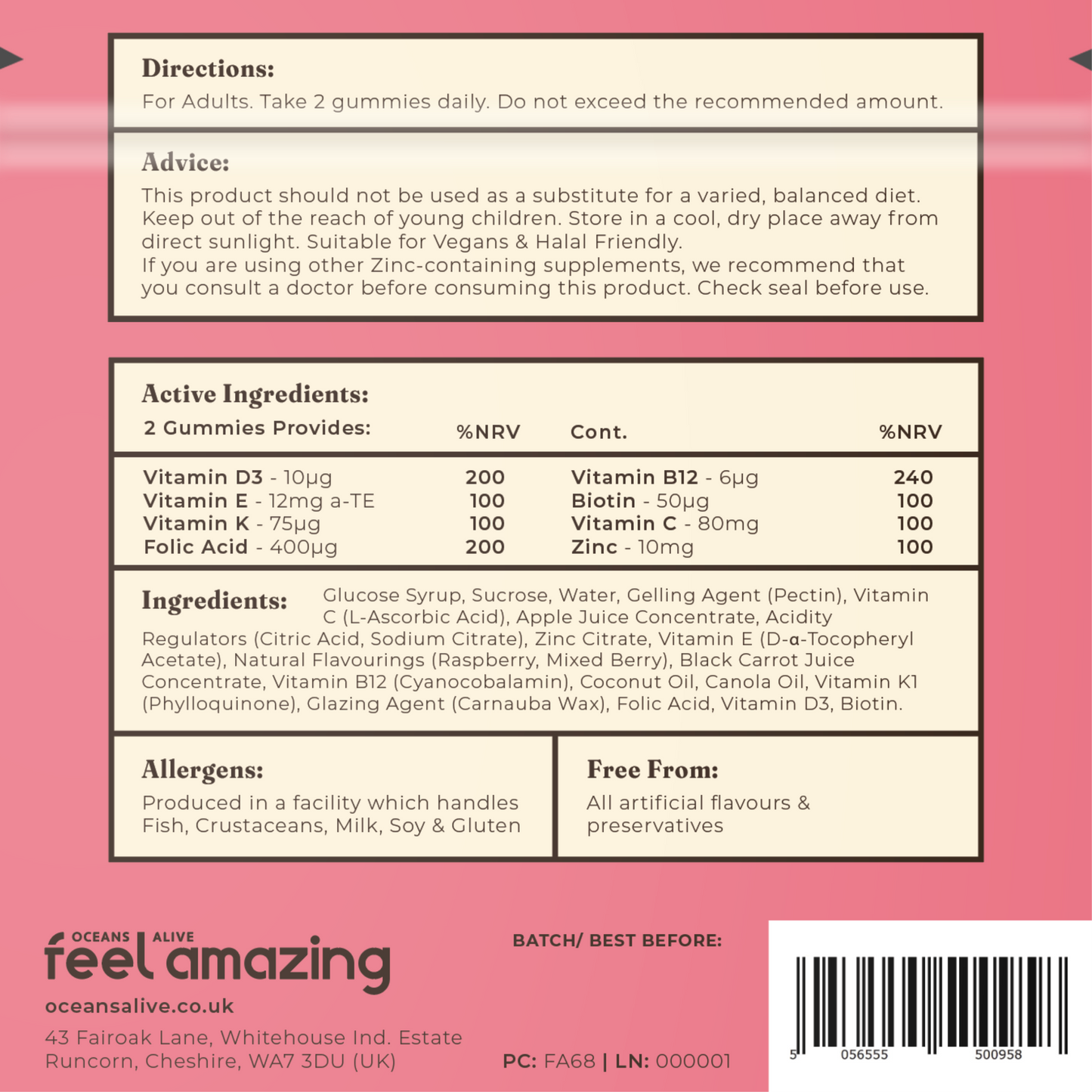 Feel Amazing Feel Amazing Pregnancy | 60 Gummies | Pouch