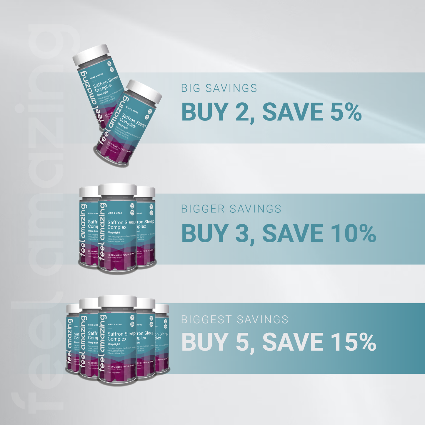 Feel Amazing Feel Amazing Saffron Sleep Complex | 60 Gummies