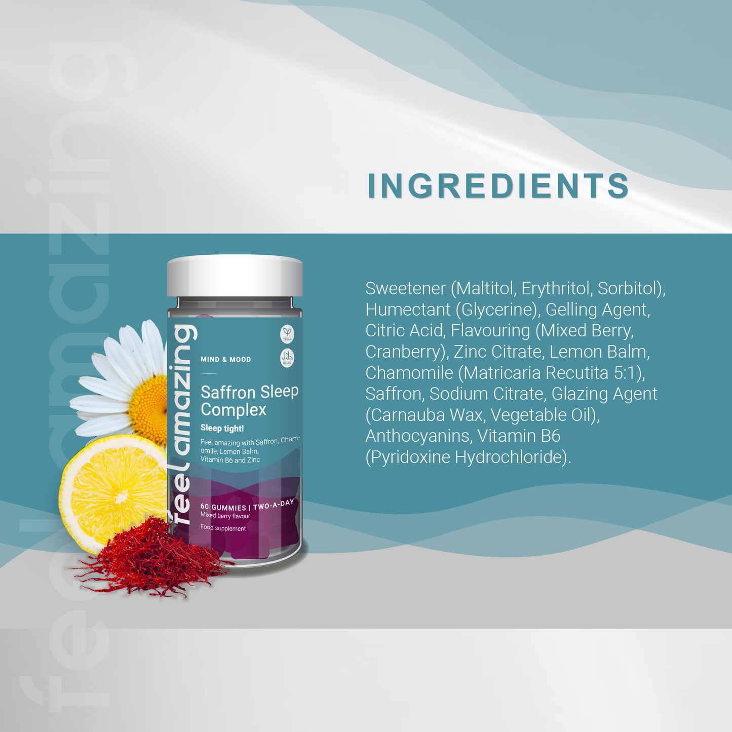 Feel Amazing Feel Amazing Saffron Sleep Complex | 60 Gummies