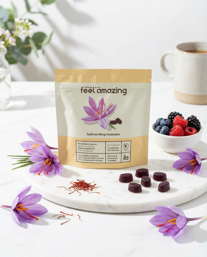 Feel Amazing Feel Amazing Saffron Sleep Complex | 60 Gummies | Pouch