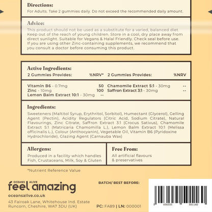 Feel Amazing Feel Amazing Saffron Sleep Complex | 60 Gummies | Pouch