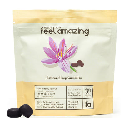 Feel Amazing Feel Amazing Saffron Sleep Complex | 60 Gummies | Pouch