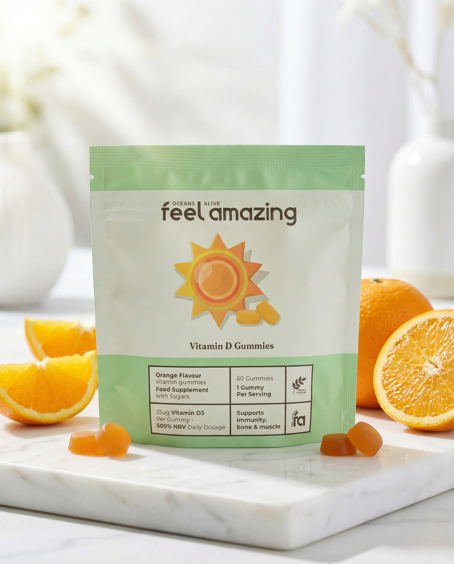 Feel Amazing Feel Amazing Vitamin D | 60 Gummies | Pouch