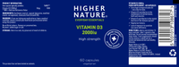 Higher Nature Higher Nature Vitamin D3 2000IU