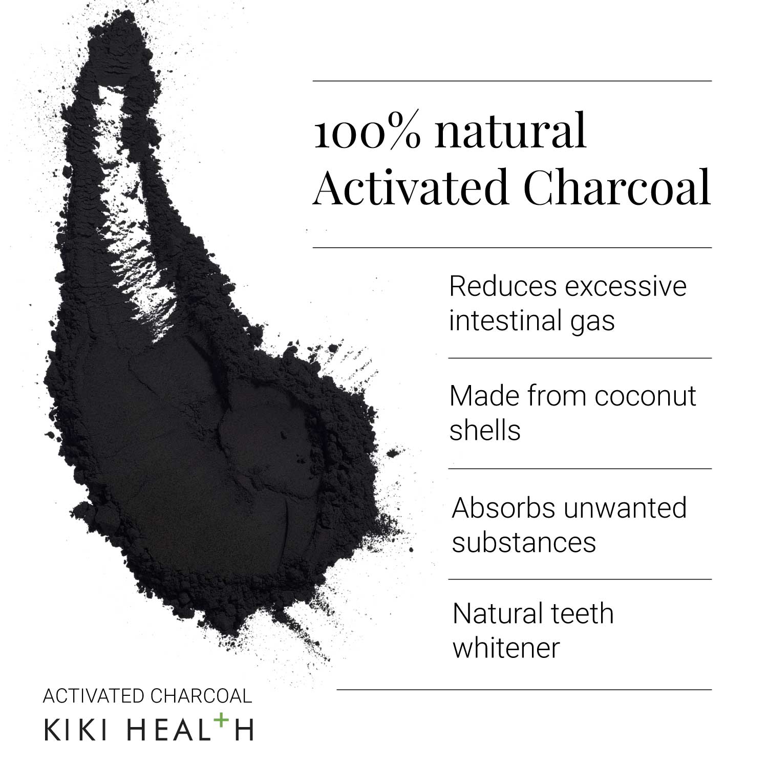 Kiki Health KIKI Health Activated Charcoal Powder | 70g