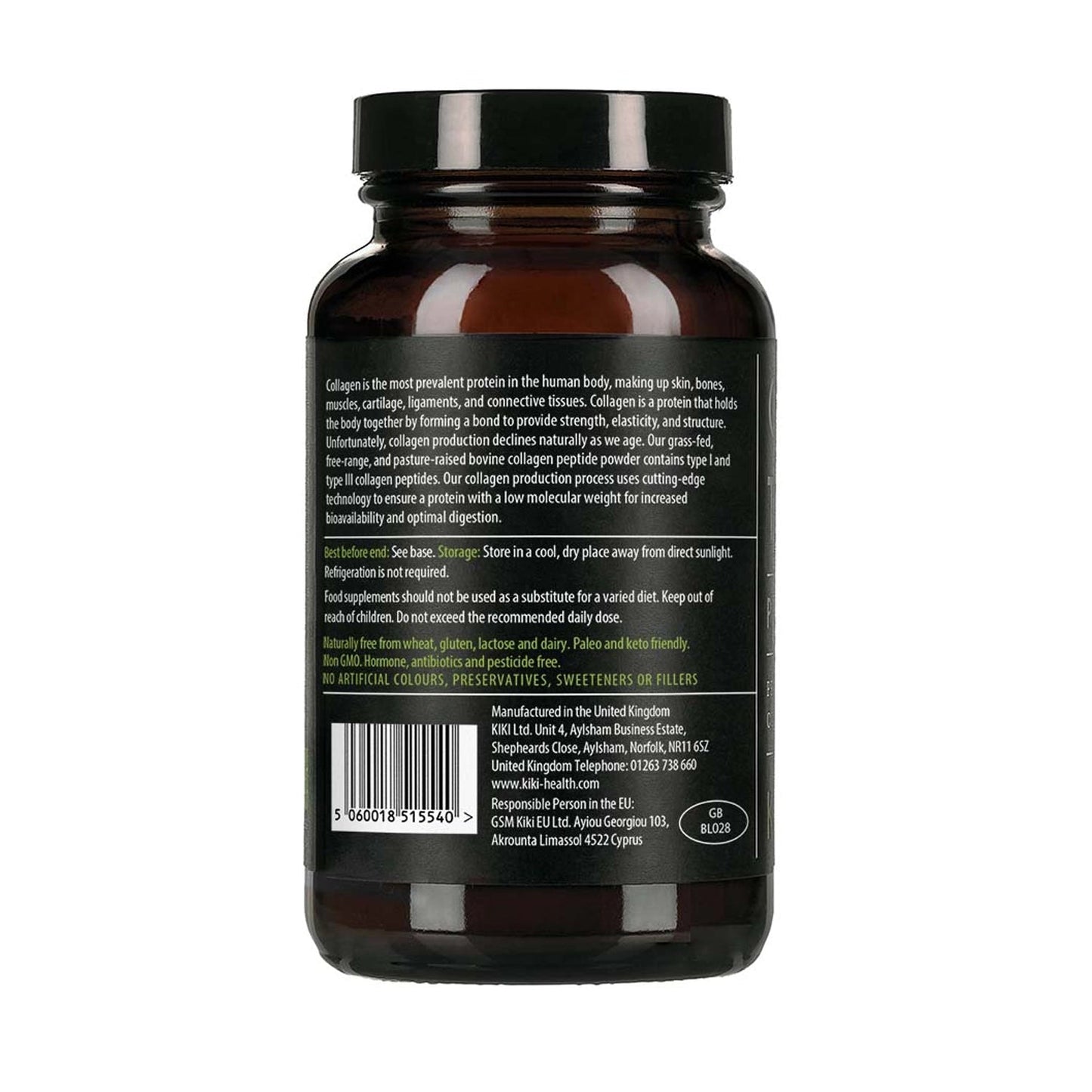 Kiki Health KIKI Health Bovine Collagen Peptides - 150 Vegicaps