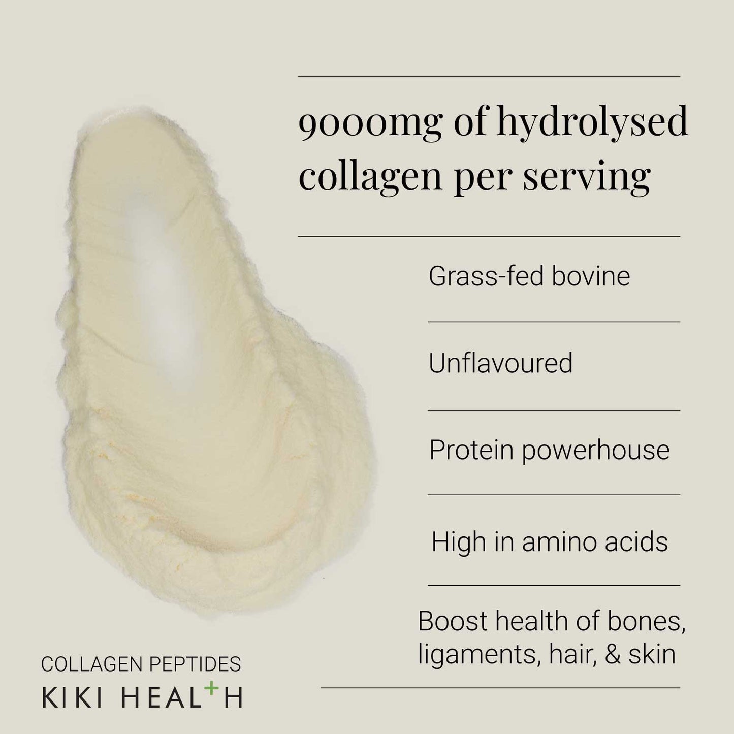 Kiki Health KIKI Health Bovine Collagen Peptides Powder - 200g