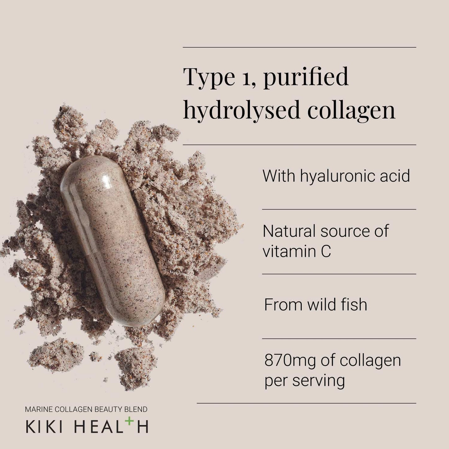 Kiki Health KIKI Health Collagen Marine Beauty Blend | 150 Capsules