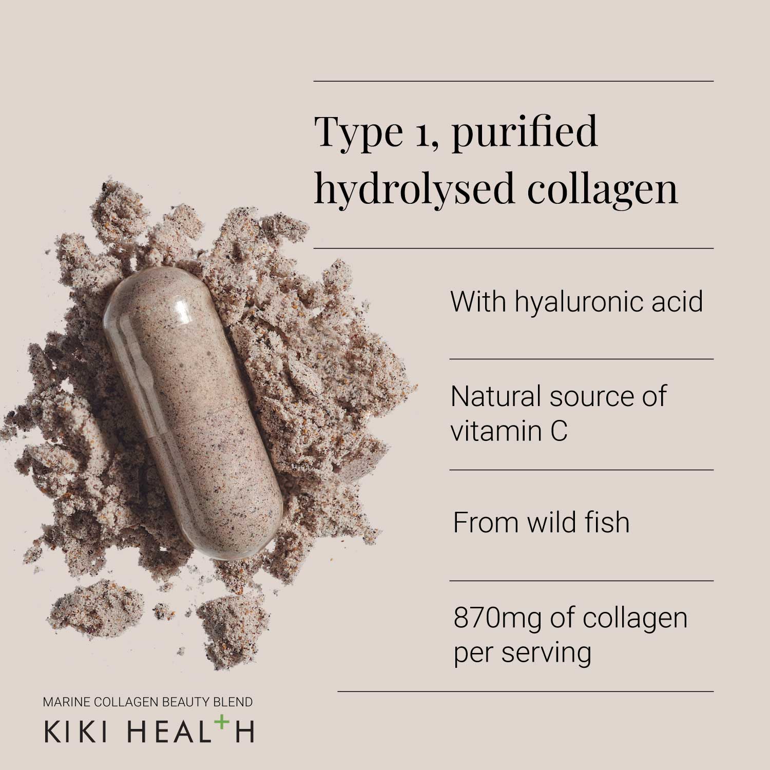 Kiki Health KIKI Health Collagen Marine Beauty Blend | 150 Capsules