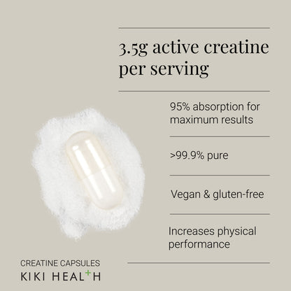 Kiki Health KIKI Health Creatine Monohydrate | 120 Vegicaps