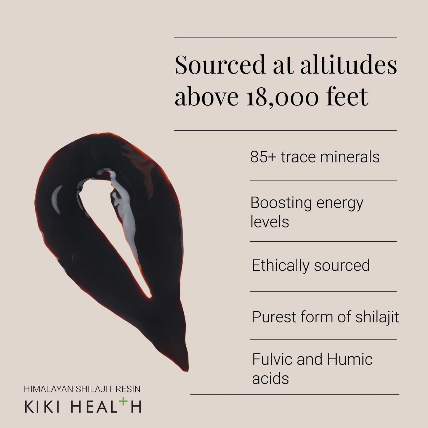 Kiki Health KIKI Health Himalayan Shilajit | 30g