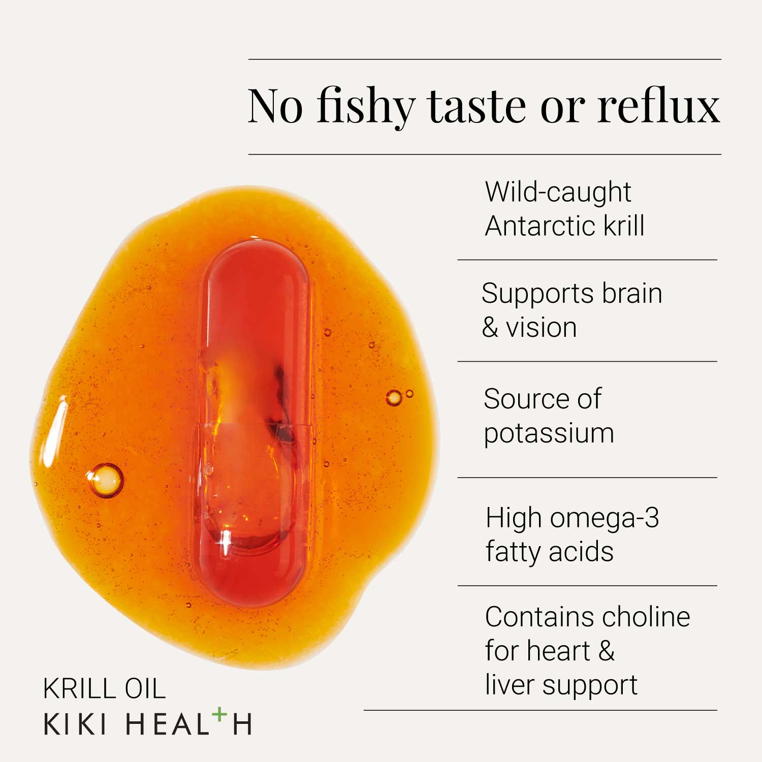 Kiki Health KIKI Health Krill Oil | 30 Capsules