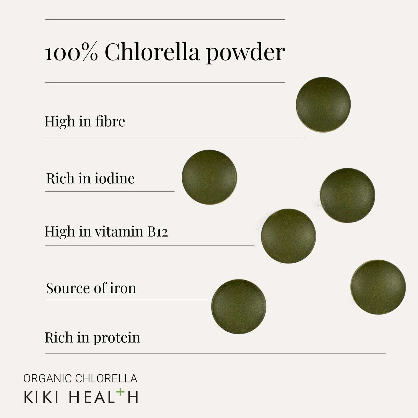 Kiki Health KIKI Health Organic Chlorella | 200 Tablets