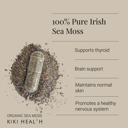 Kiki Health KIKI Health Organic Irish Sea Moss | 90 Capsules