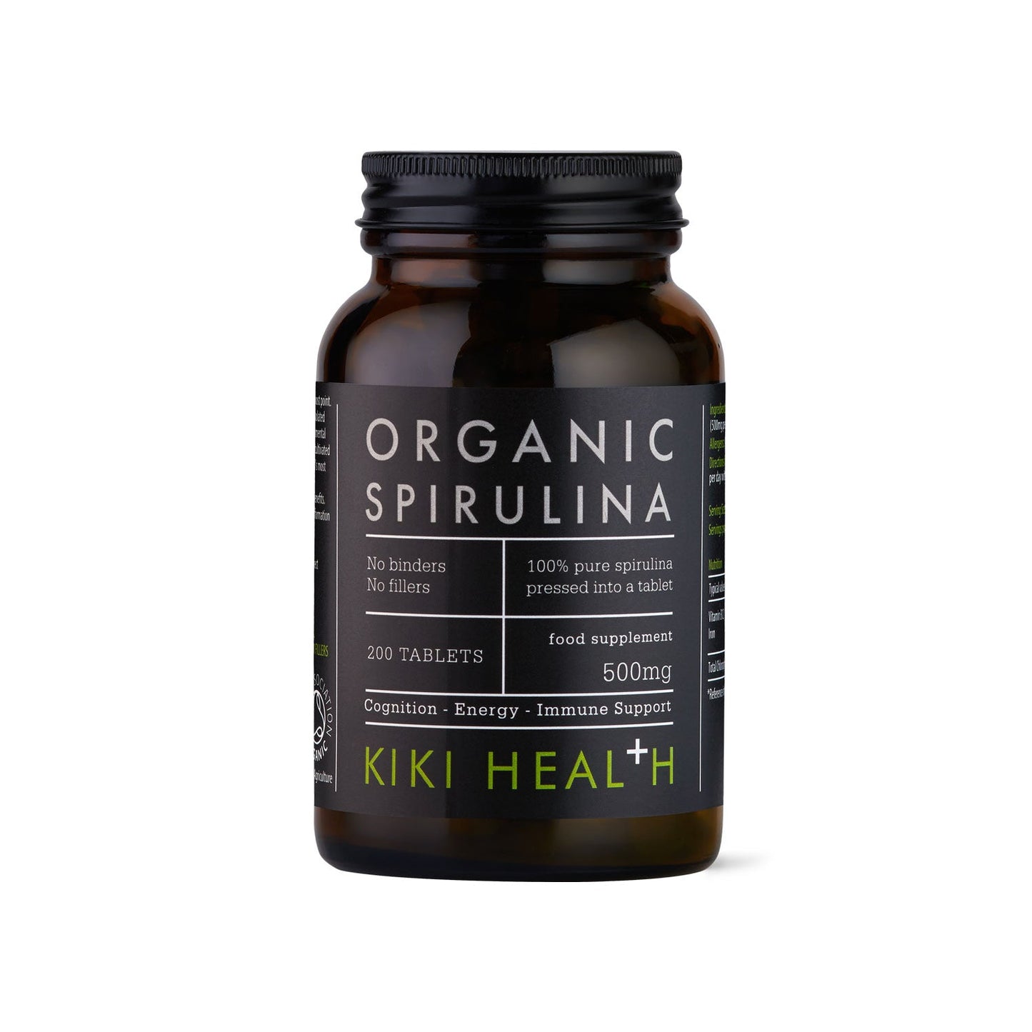 Kiki Health KIKI Health Organic Spirulina Tablets | 200 Tablets