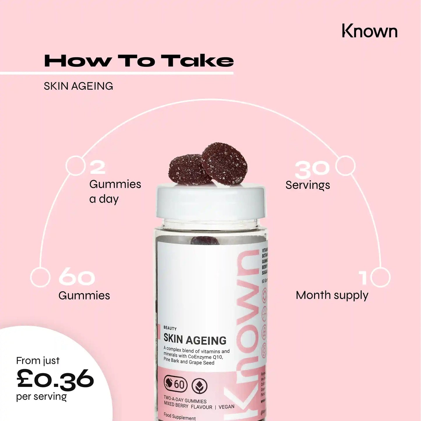 Known Nutrition Beauty Known Nutrition Skin Ageing Gummies | 60 Gummies