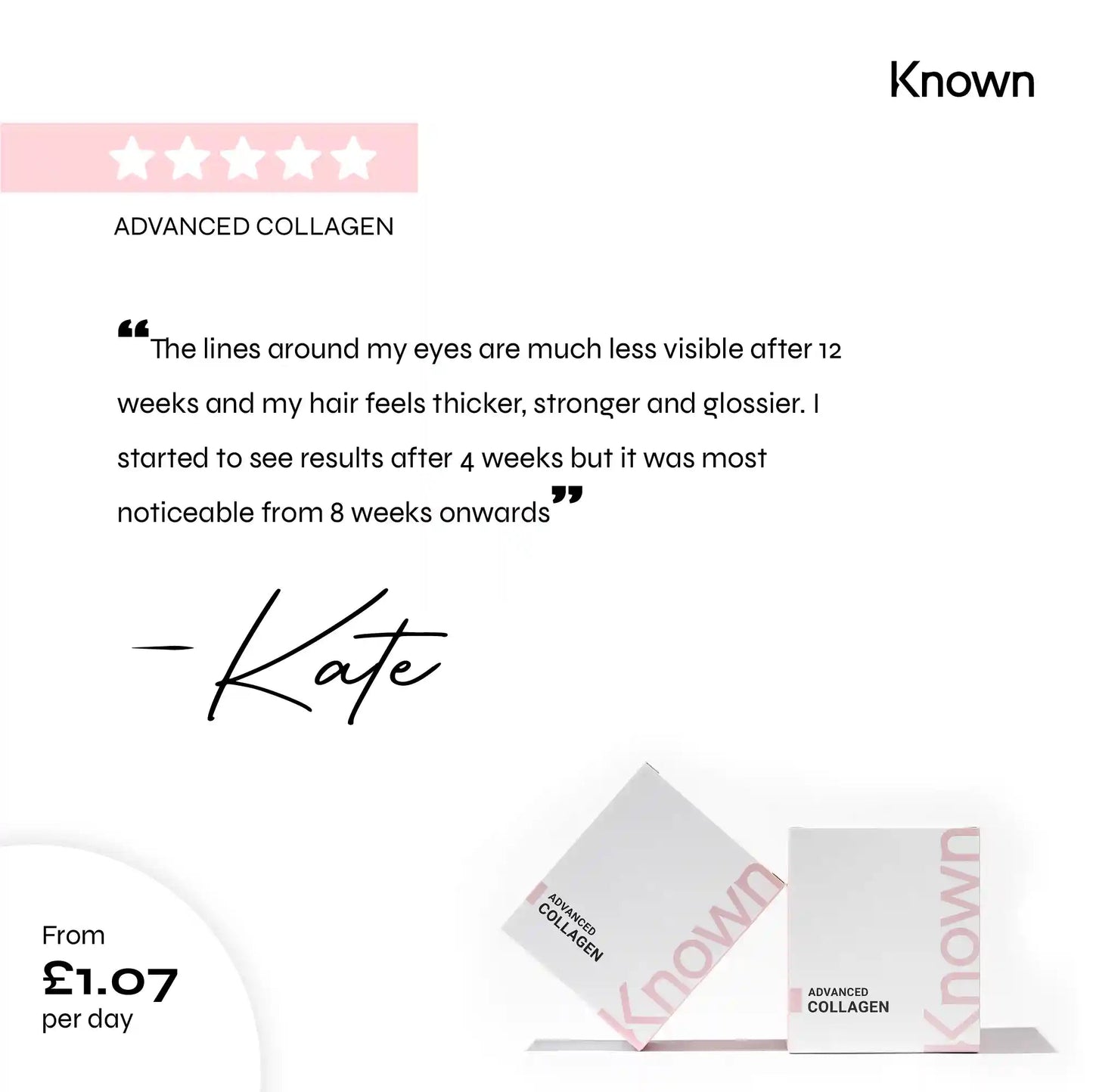 Known Nutrition Collagen Known Nutrition Advanced Collagen Supplement | 14 Sachets