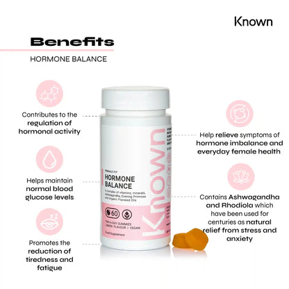 Known Nutrition Female Fit Known Nutrition Hormone Balance Gummies | 60 Gummies
