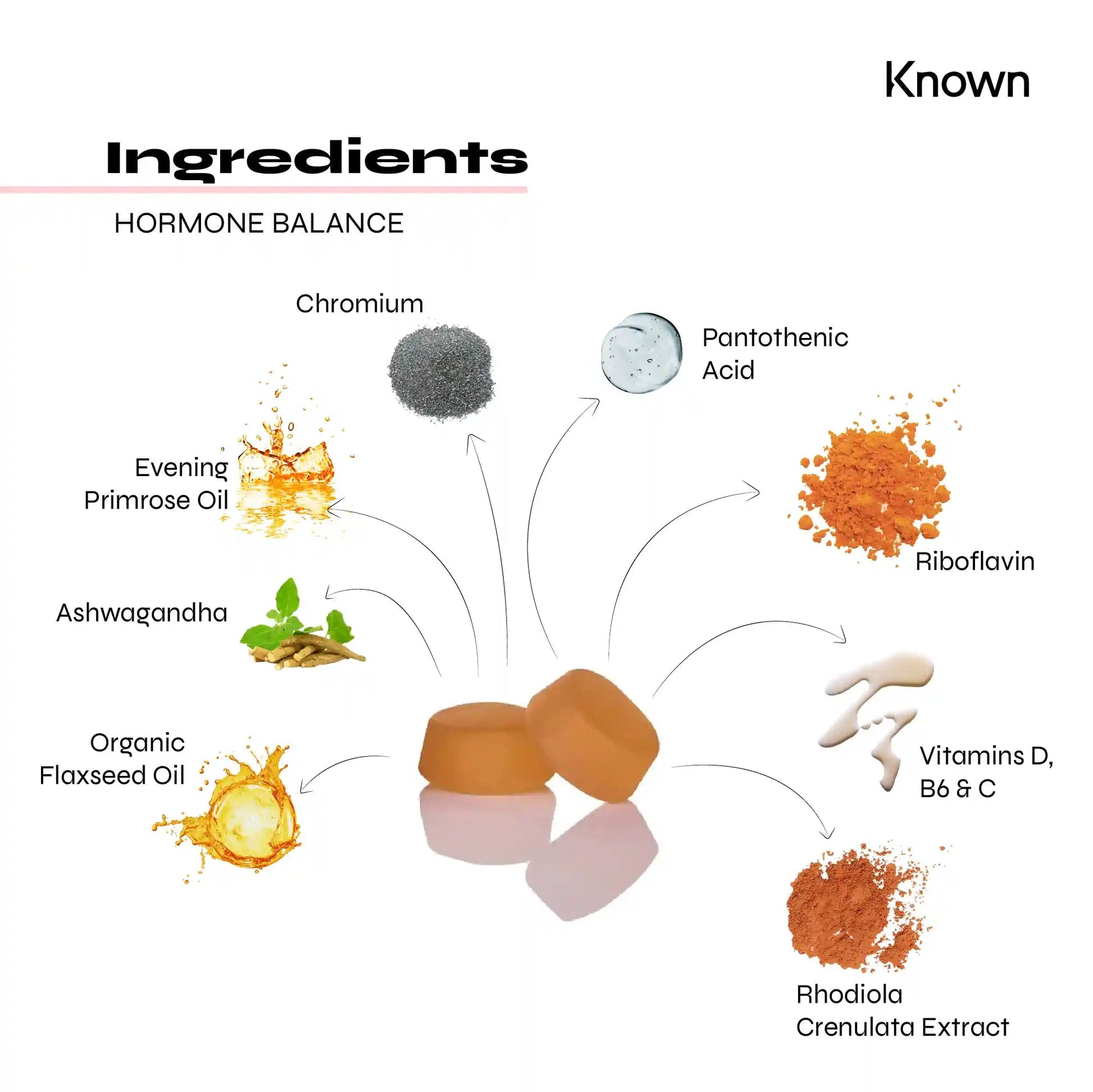 Known Nutrition Female Fit Known Nutrition Hormone Balance Gummies | 60 Gummies