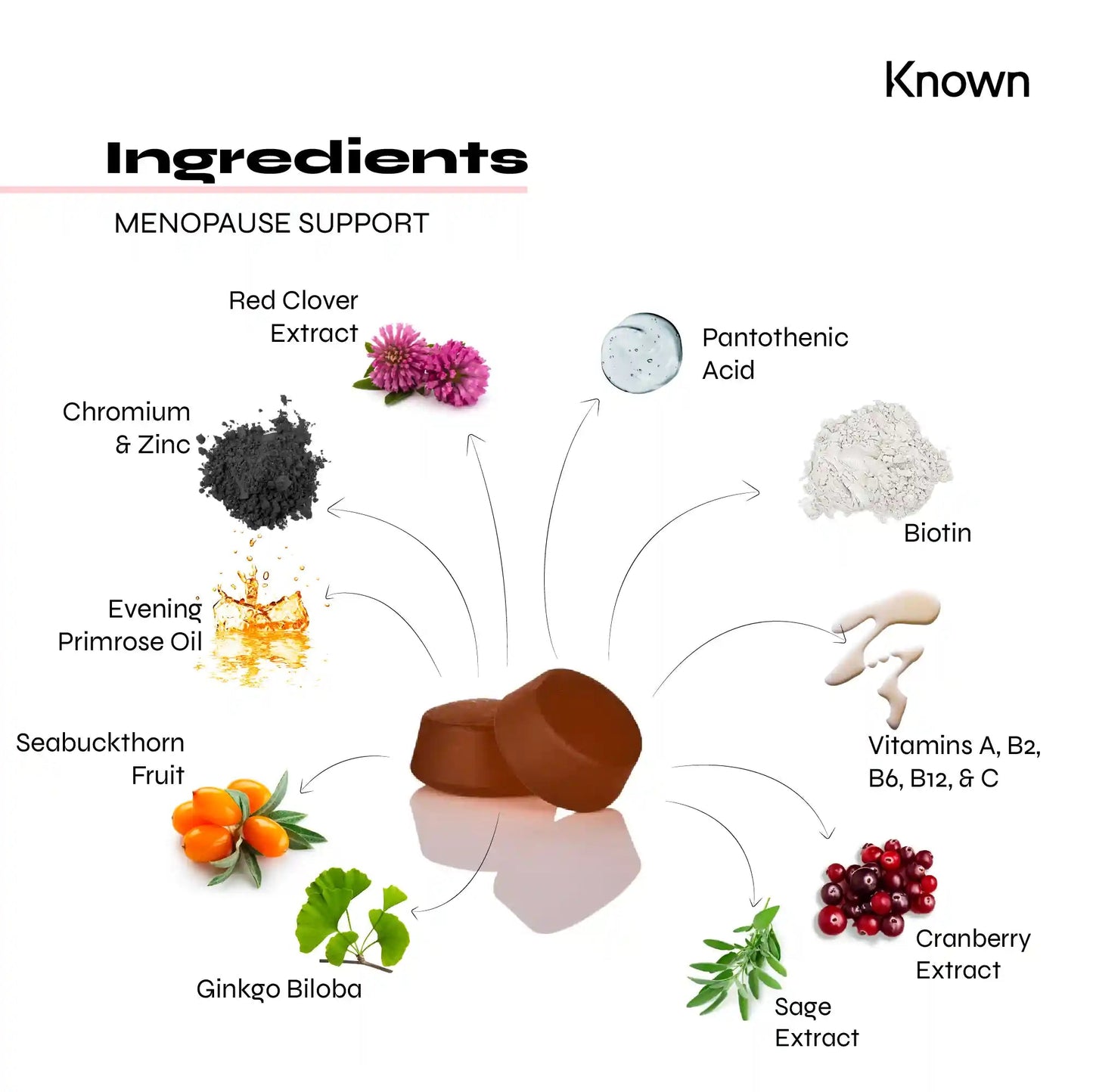 Known Nutrition Female Fit Known Nutrition Menopause Support Gummies | 60 Gummies