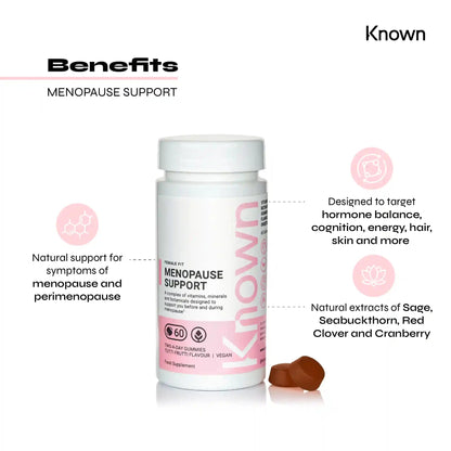 Known Nutrition Female Fit Known Nutrition Menopause Support Gummies | 60 Gummies