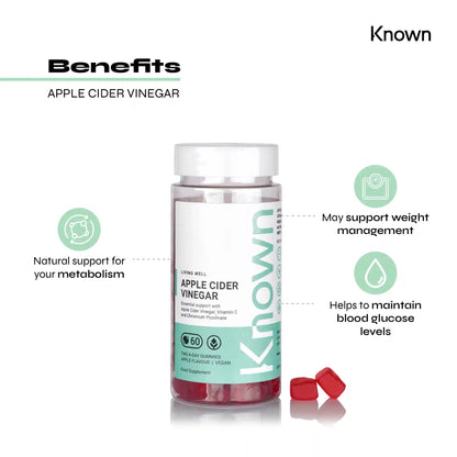 Known Nutrition Gummies Known Nutrition Apple Cider Vinegar | 60 Gummies