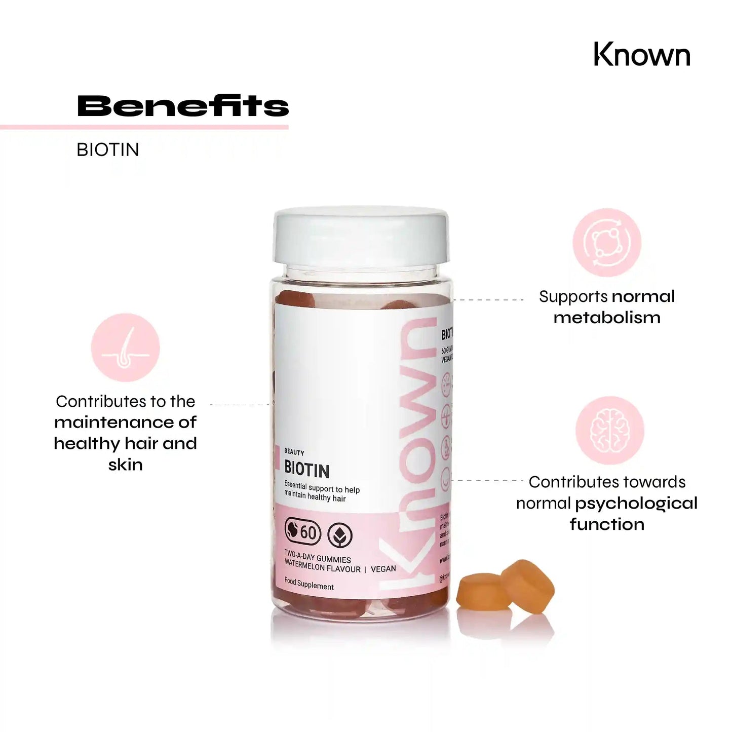 Known Nutrition Gummies Known Nutrition Biotin | 60 Gummies