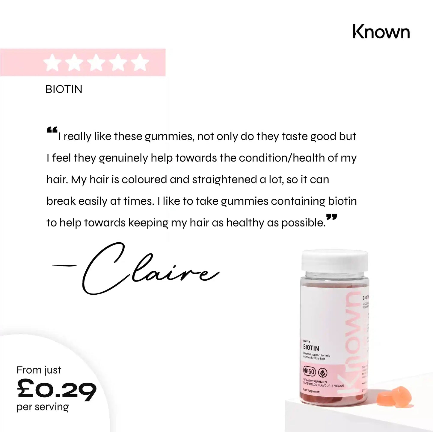 Known Nutrition Gummies Known Nutrition Biotin | 60 Gummies