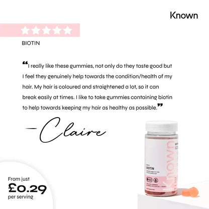 Known Nutrition Gummies Known Nutrition Biotin | 60 Gummies