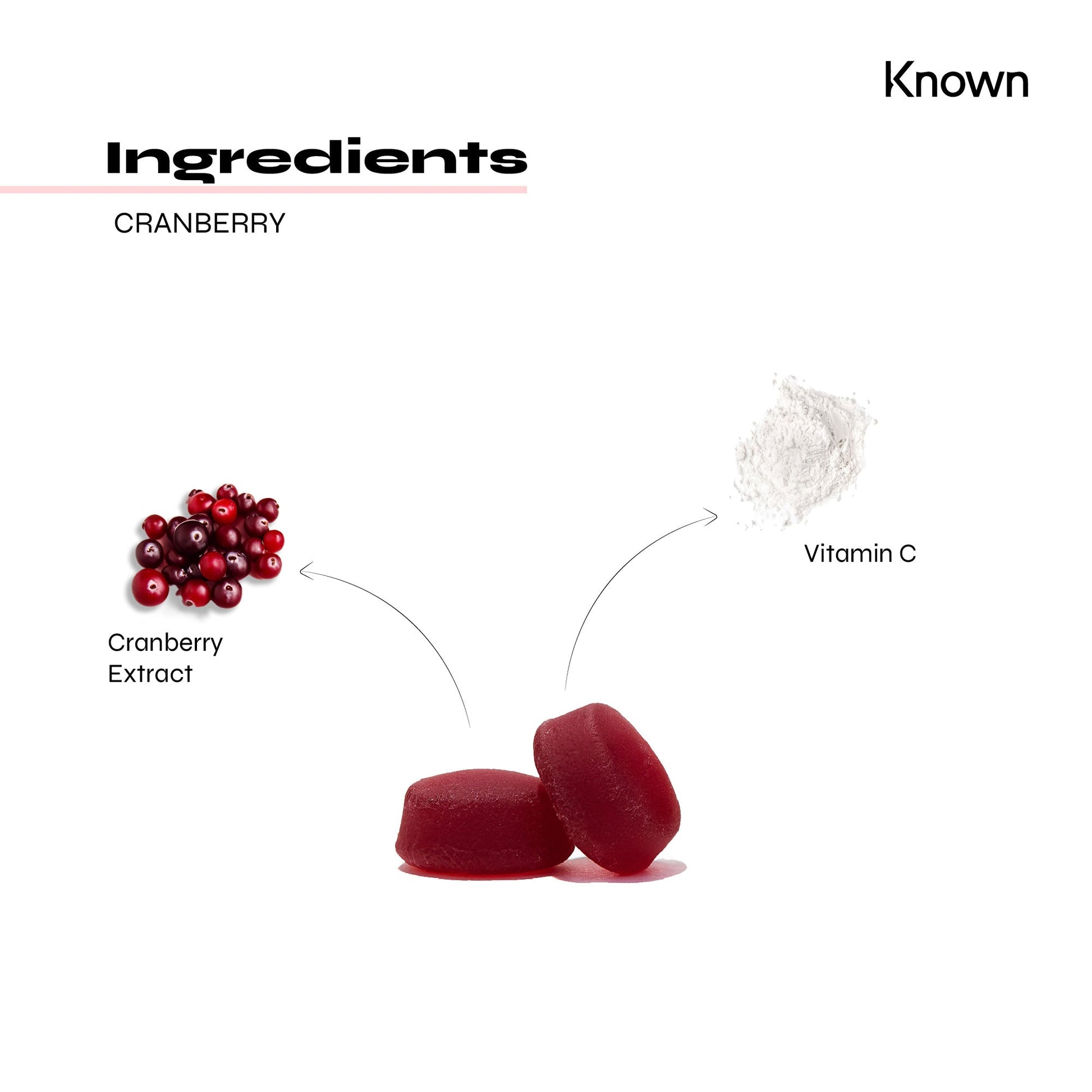 Known Nutrition Gummies Known Nutrition Cranberry | 60 Gummies