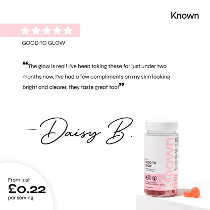 Known Nutrition Gummies Known Nutrition Good to Glow | 60 Gummies