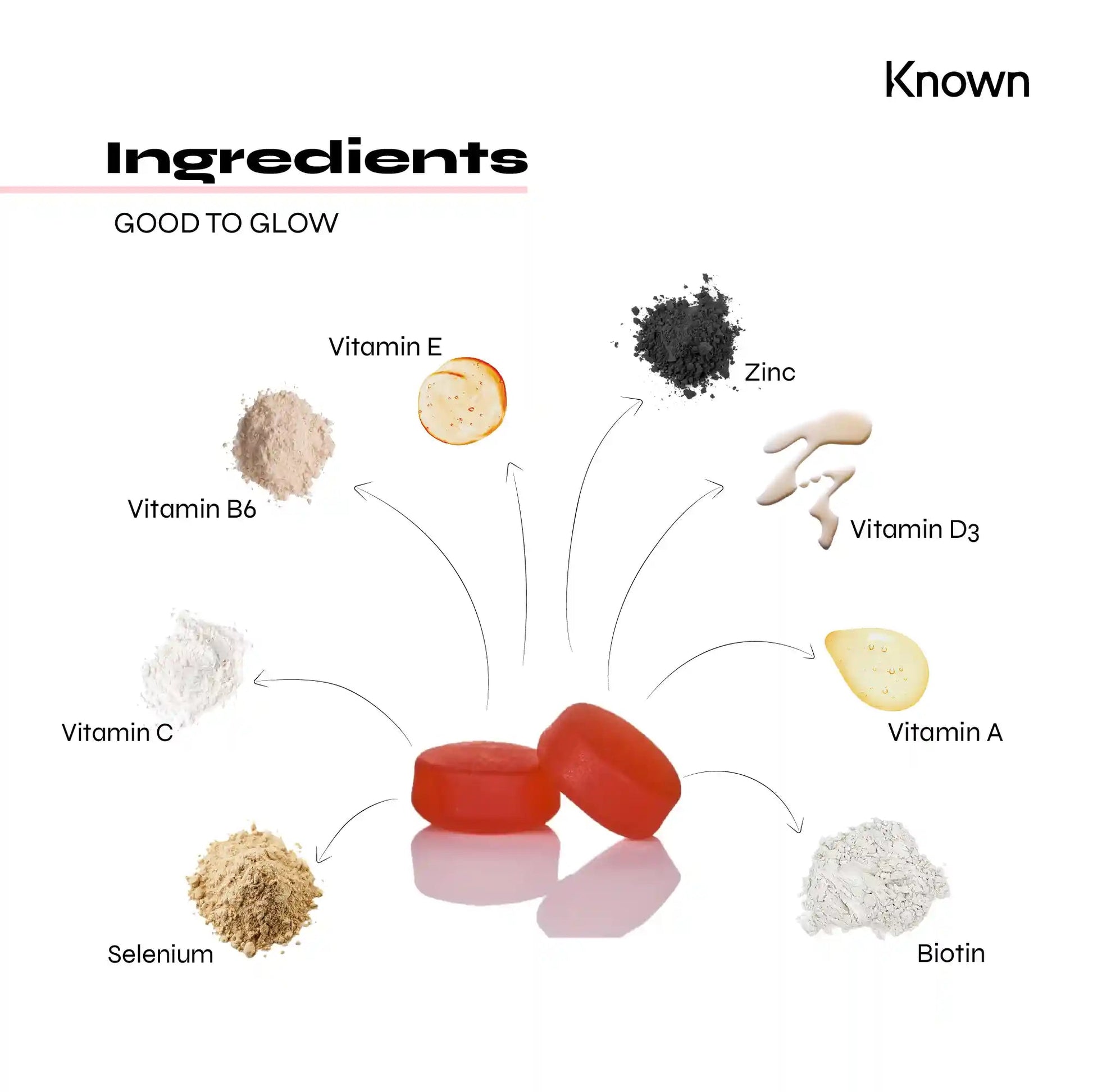 Known Nutrition Gummies Known Nutrition Good to Glow | 60 Gummies