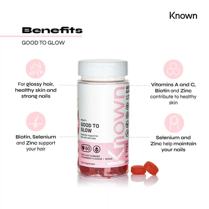 Known Nutrition Gummies Known Nutrition Good to Glow | 60 Gummies