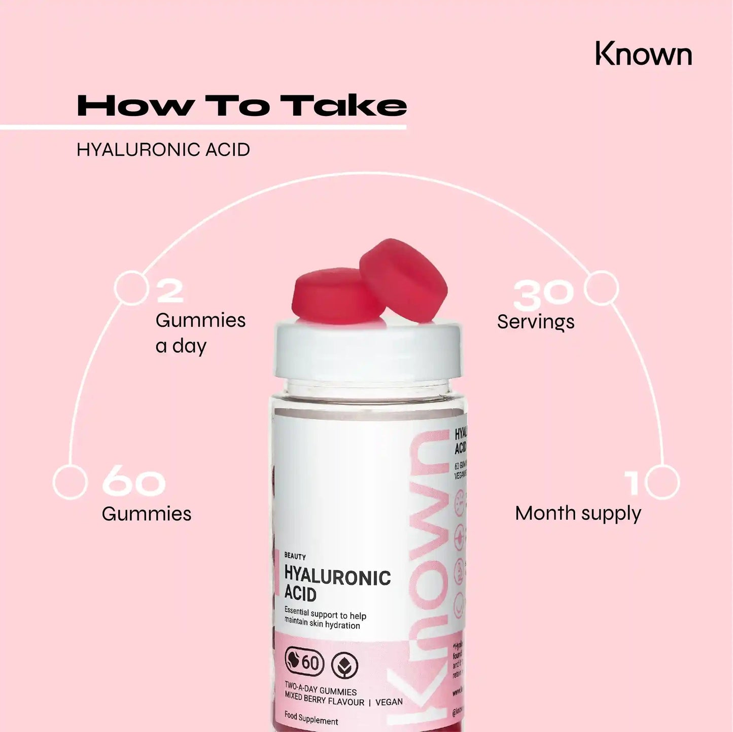Known Nutrition Gummies Known Nutrition Hyaluronic Acid | 60 Gummies