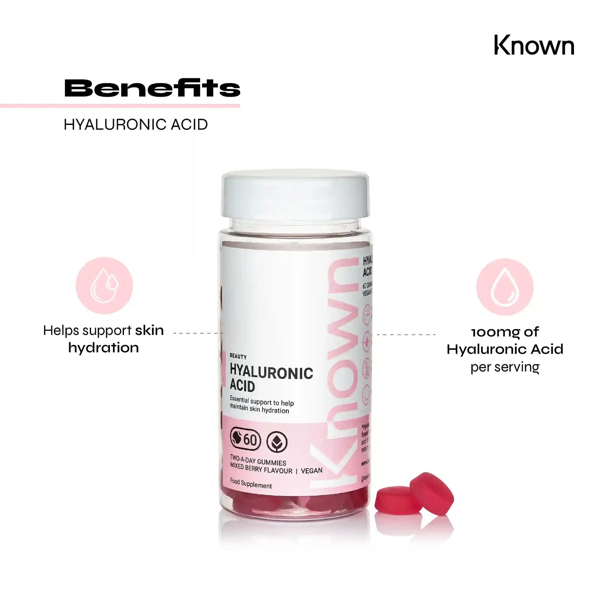 Known Nutrition Gummies Known Nutrition Hyaluronic Acid | 60 Gummies