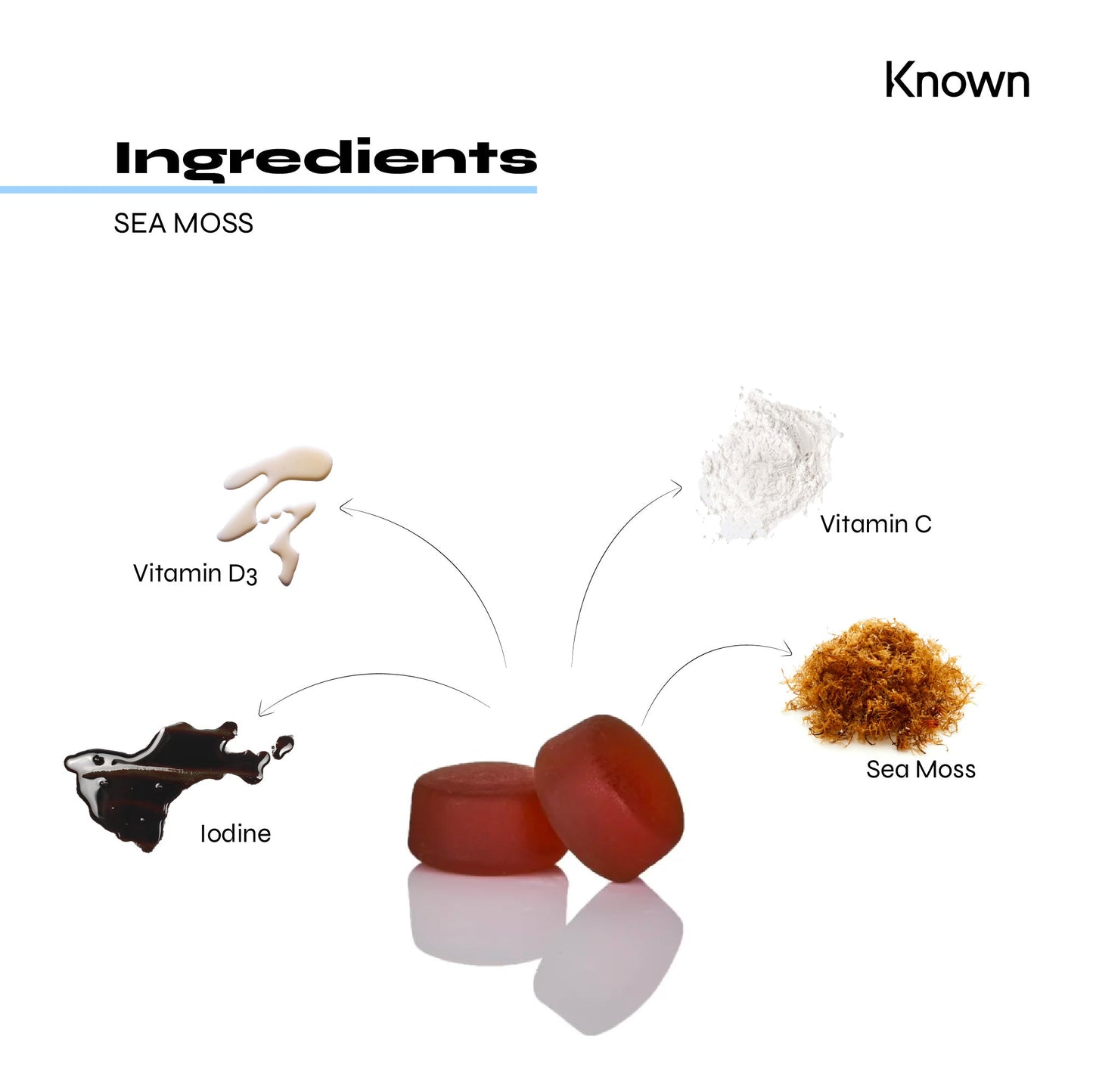 Known Nutrition Gummies Known Nutrition Sea Moss | 60 Gummies