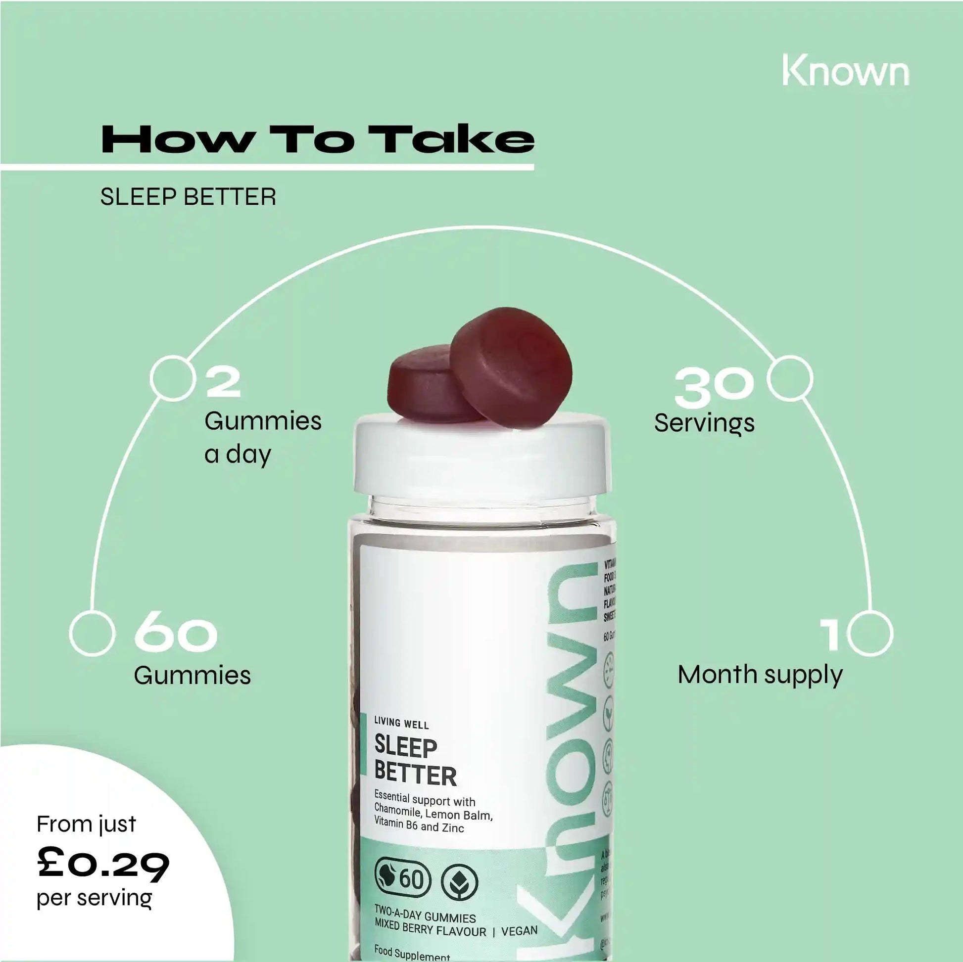 Known Nutrition Gummies Known Nutrition Sleep Better Gummies | 60 Gummies