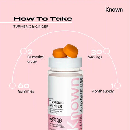 Known Nutrition Gummies Known Nutrition Turmeric & Ginger | 60 Gummies