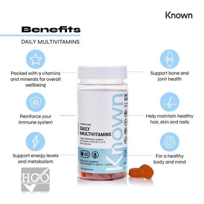 Known Nutrition Gummies Known Nutrition Vegan Daily Multivitamins | 60 Gummies