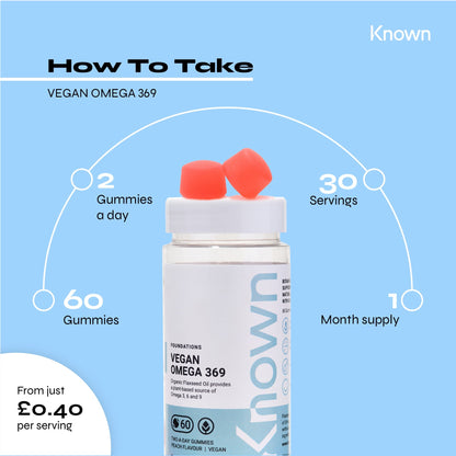 Known Nutrition Gummies Known Nutrition Vegan Omega 369 | 60 Gummies