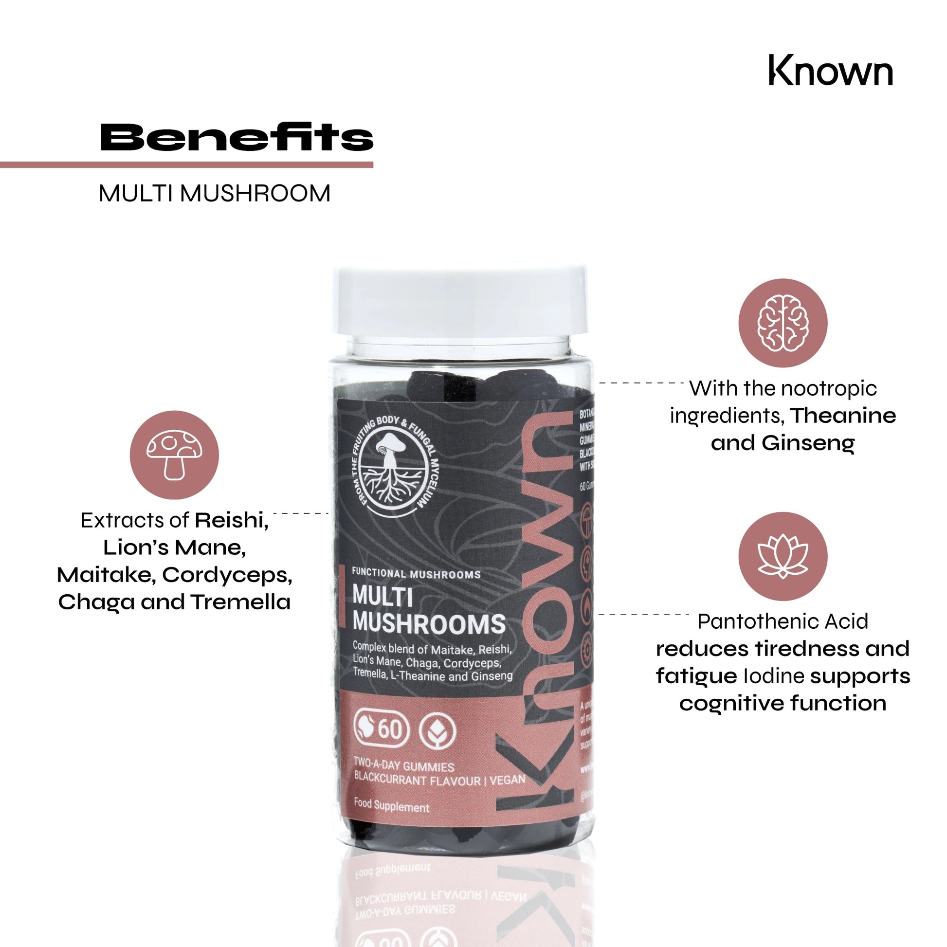 Known Nutrition Gummy Known Nutrition Multi Mushroom Complex Gummies