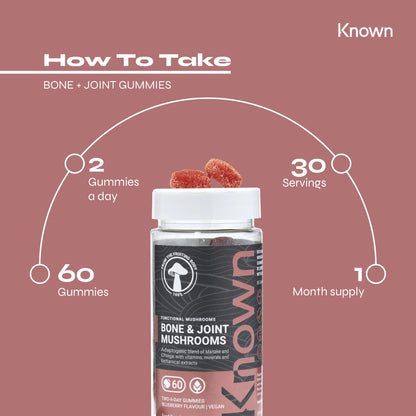 Known Nutrition Known Nutrition Bone & Joint Mushrooms Vegan Gummies