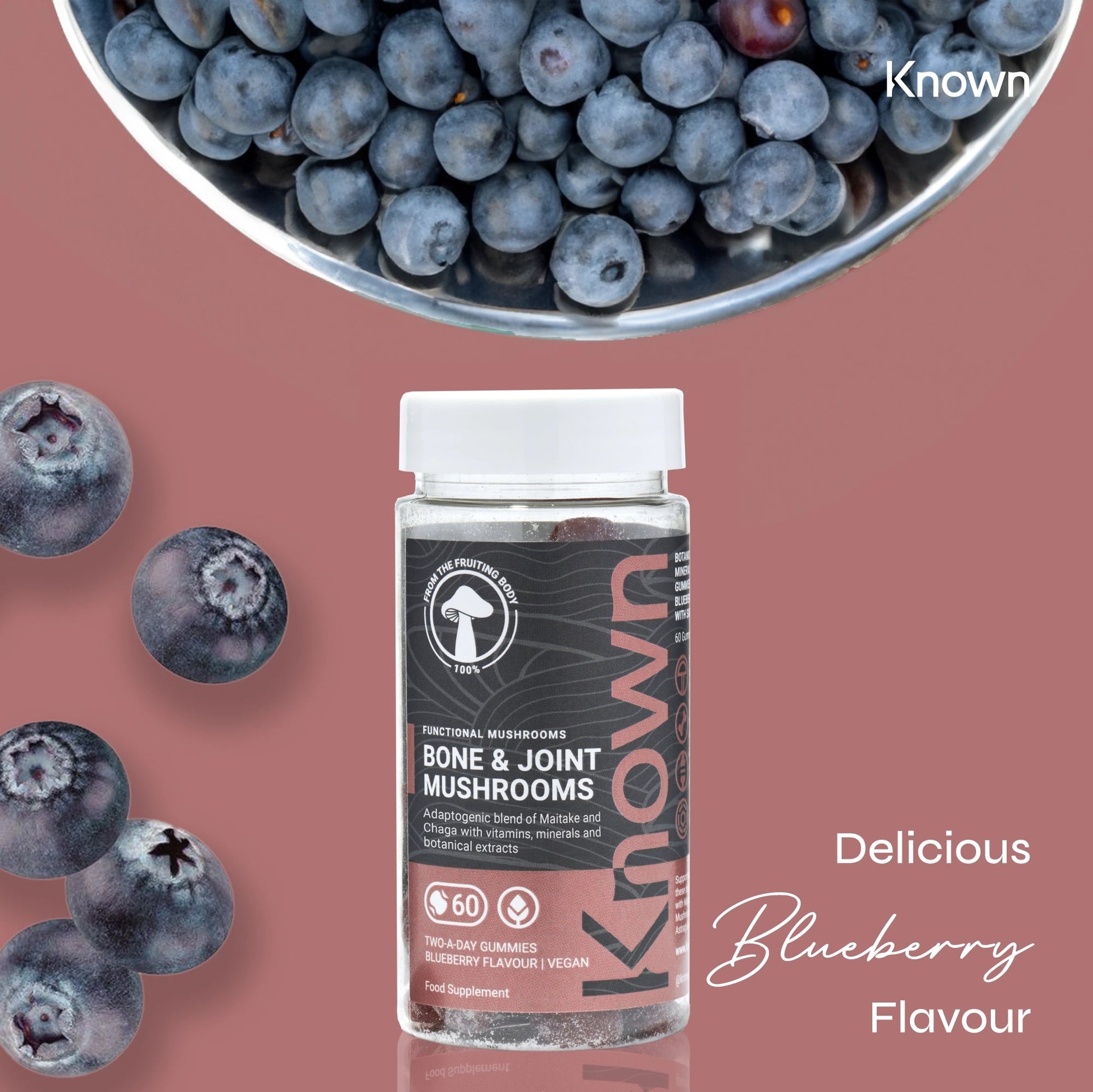 Known Nutrition Known Nutrition Bone & Joint Mushrooms Vegan Gummies