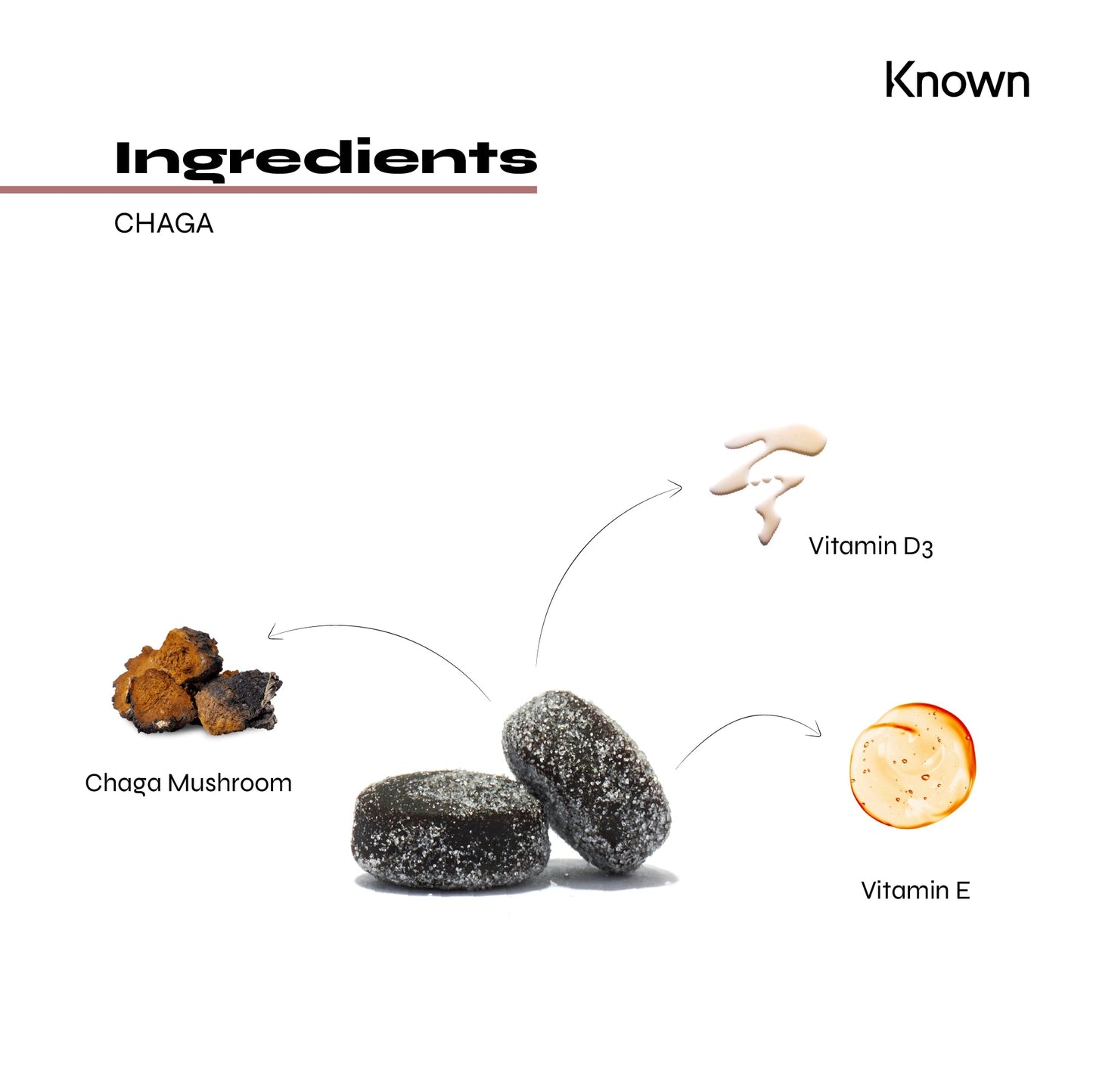 Known Nutrition Known Nutrition Chaga Mushroom Vegan Gummies